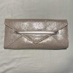 Vintage Victoria’s Secret Silver Glitter Envelope Clutch